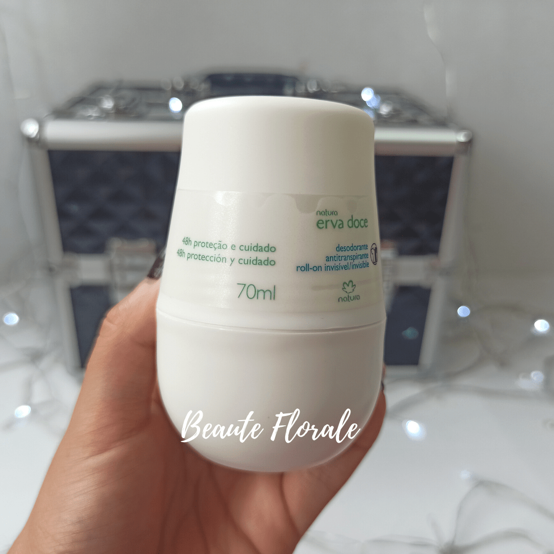 Natura Desodorante antitranspirante roll-on invisible Erva Doce