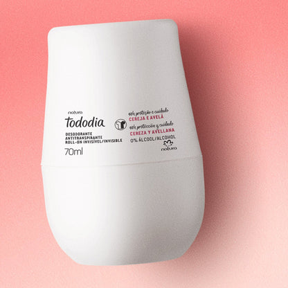 Natura Desodorante Tododia Desodorante Antitranspirante roll-on Cereza y Avellana