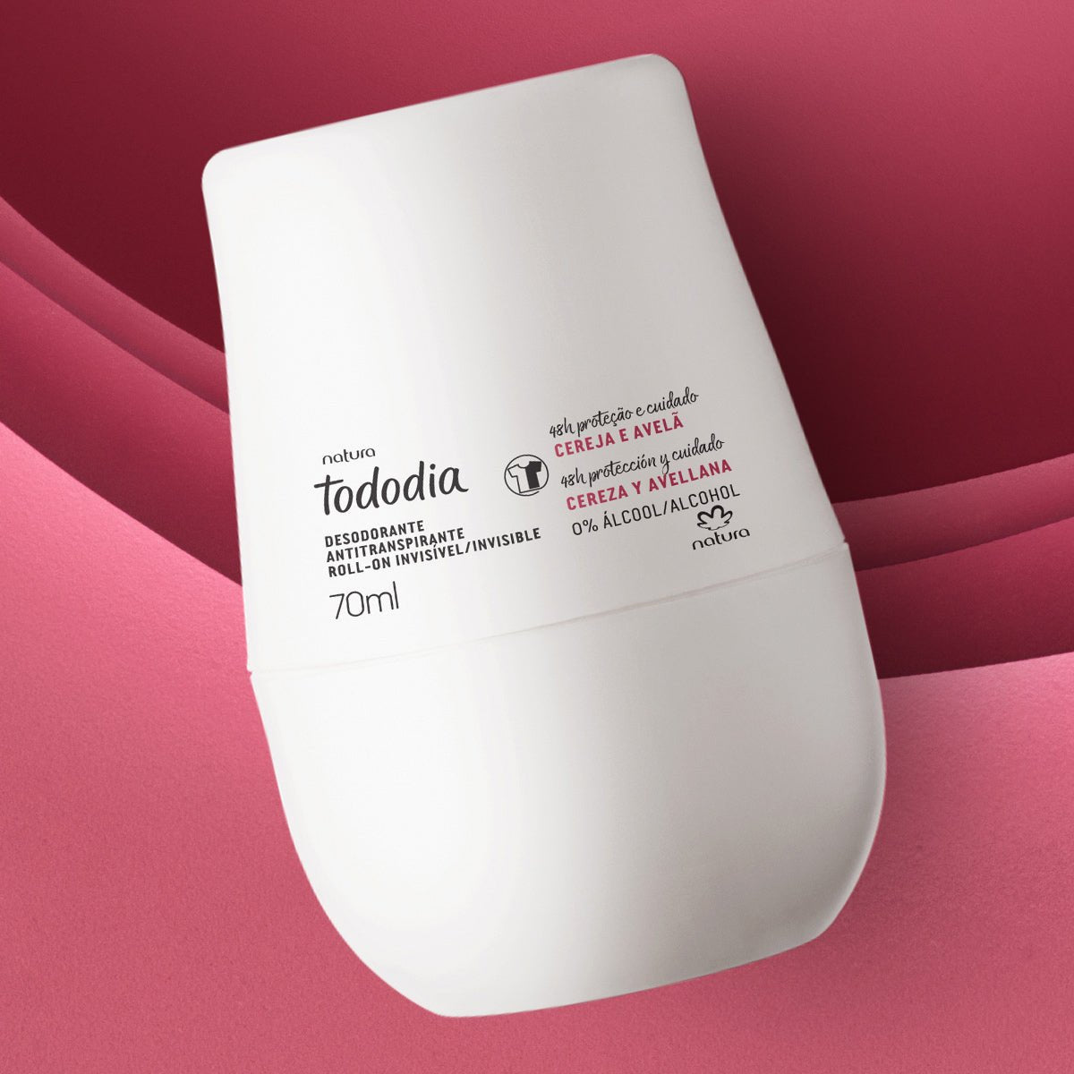Natura Desodorante Tododia Desodorante Antitranspirante roll-on Cereza y Avellana