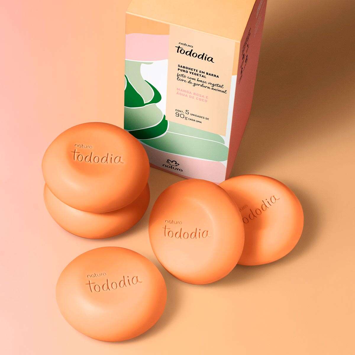 Natura General Tododia Jabón en barra mango rosa y agua de coco