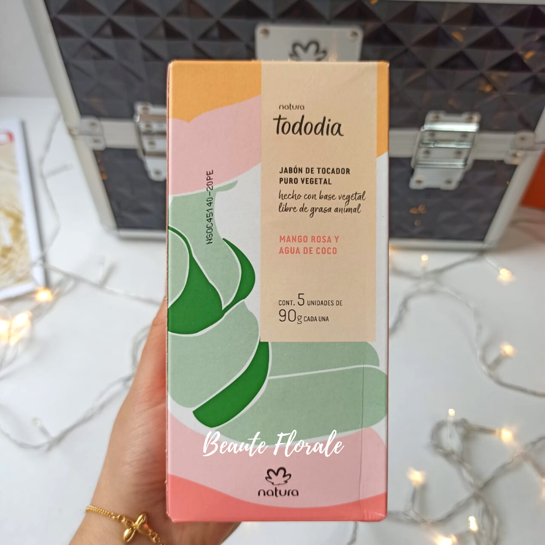 Natura General Tododia Jabón en barra mango rosa y agua de coco