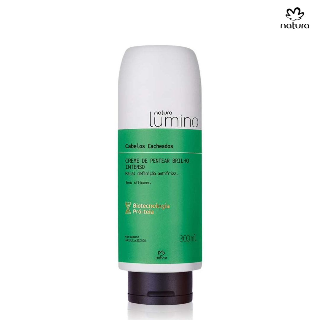 Natura Lumina Crema para Peinar Brillo Antifrizz Cabello Rizado