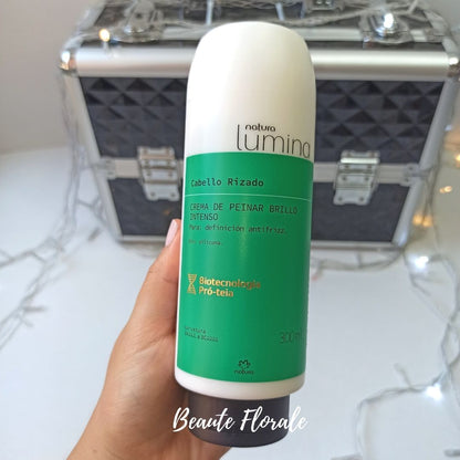 Natura Lumina Crema para Peinar Brillo Antifrizz Cabello Rizado