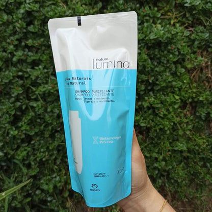Natura Lumina Repuesto Shampoo Purificante Cabello liso