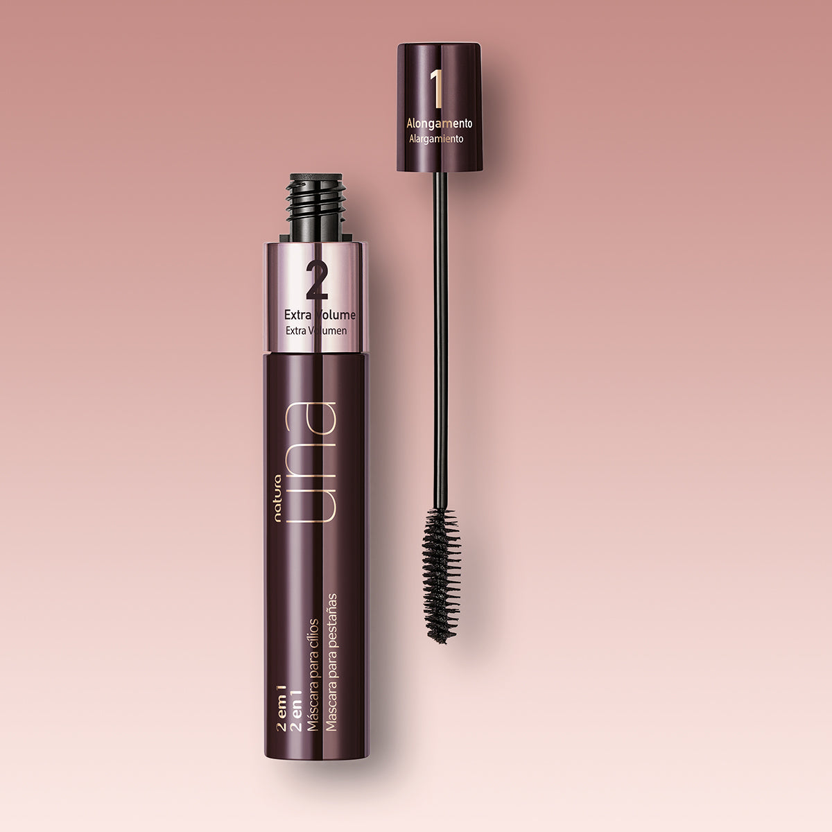 Natura Pestañina Una Pestañina Super Volumen 2 en 1