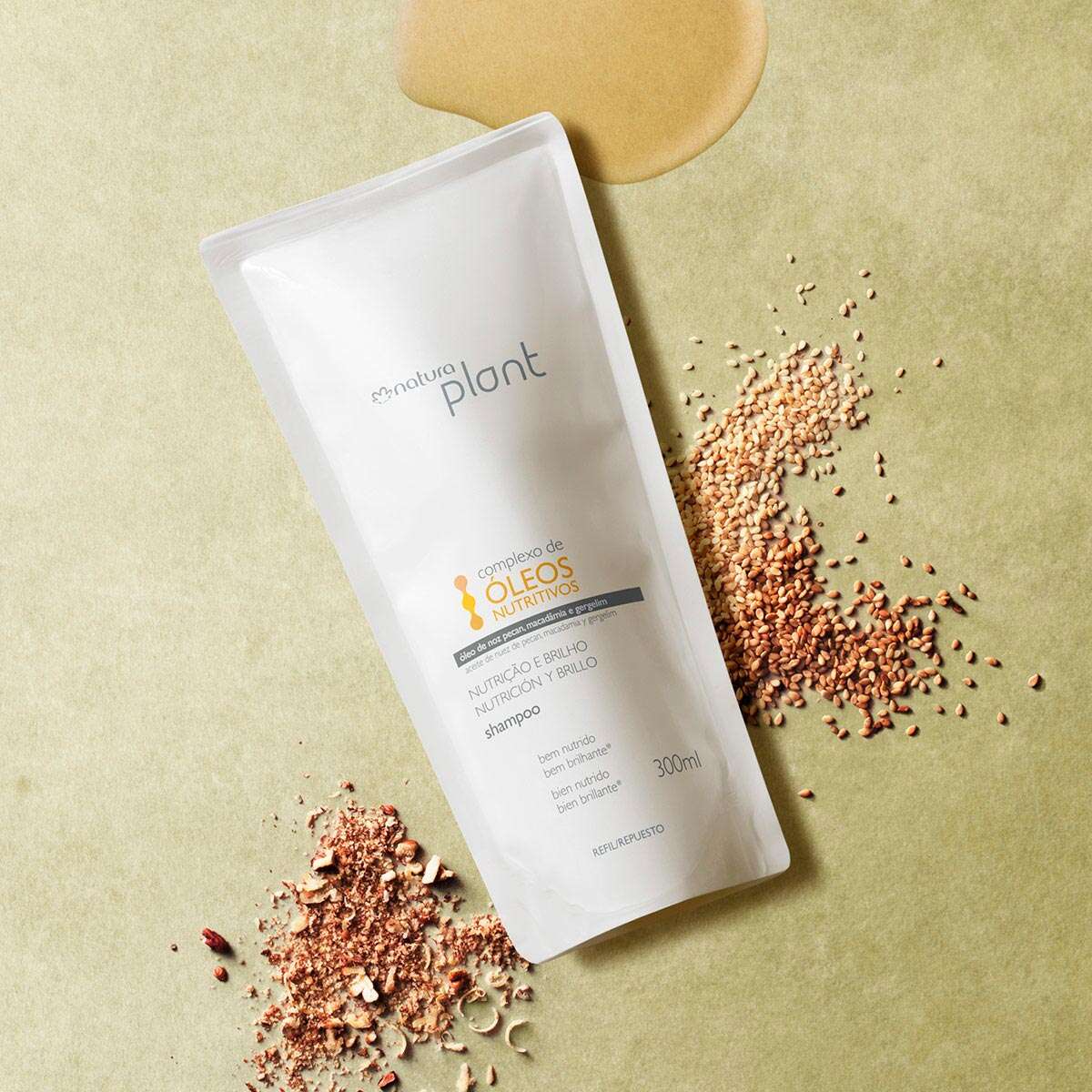 Natura Plant Repuesto shampoo nutrición y brillo