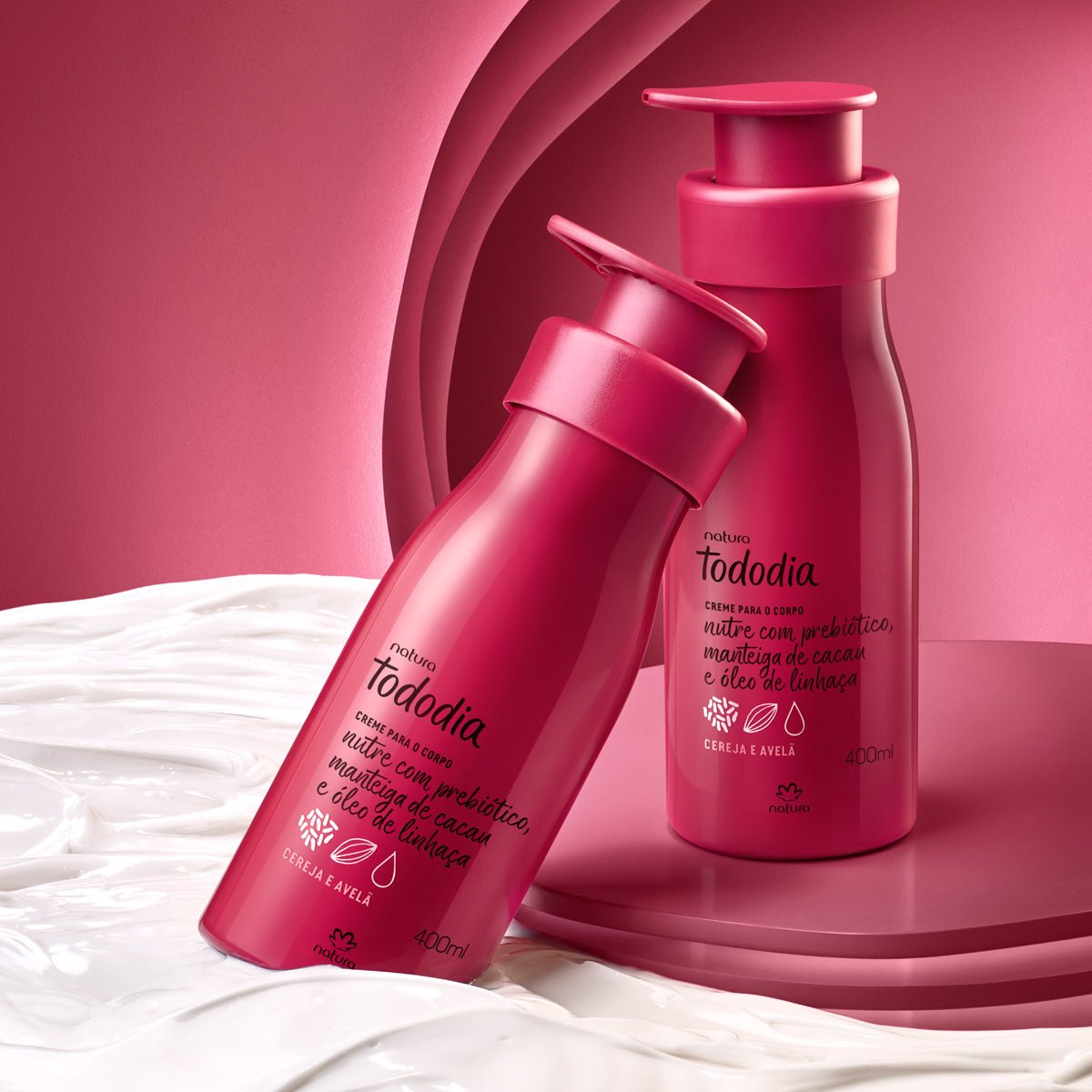 Natura Tododia Crema Nutritiva Corporal Cereza y Avellana