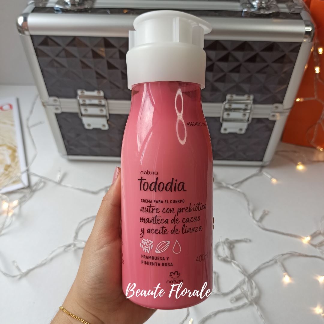 Natura Tododia Crema Nutritiva Corporal Frambuesa y Pimienta Rosa