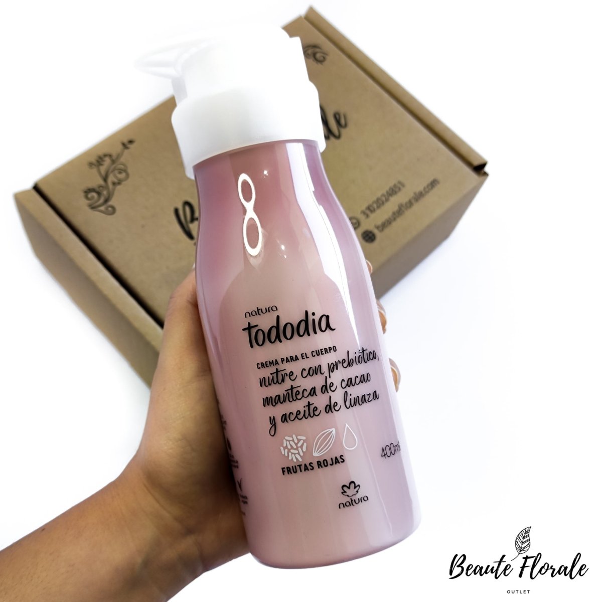Natura Tododia Crema Nutritiva Corporal Frutas Rojas