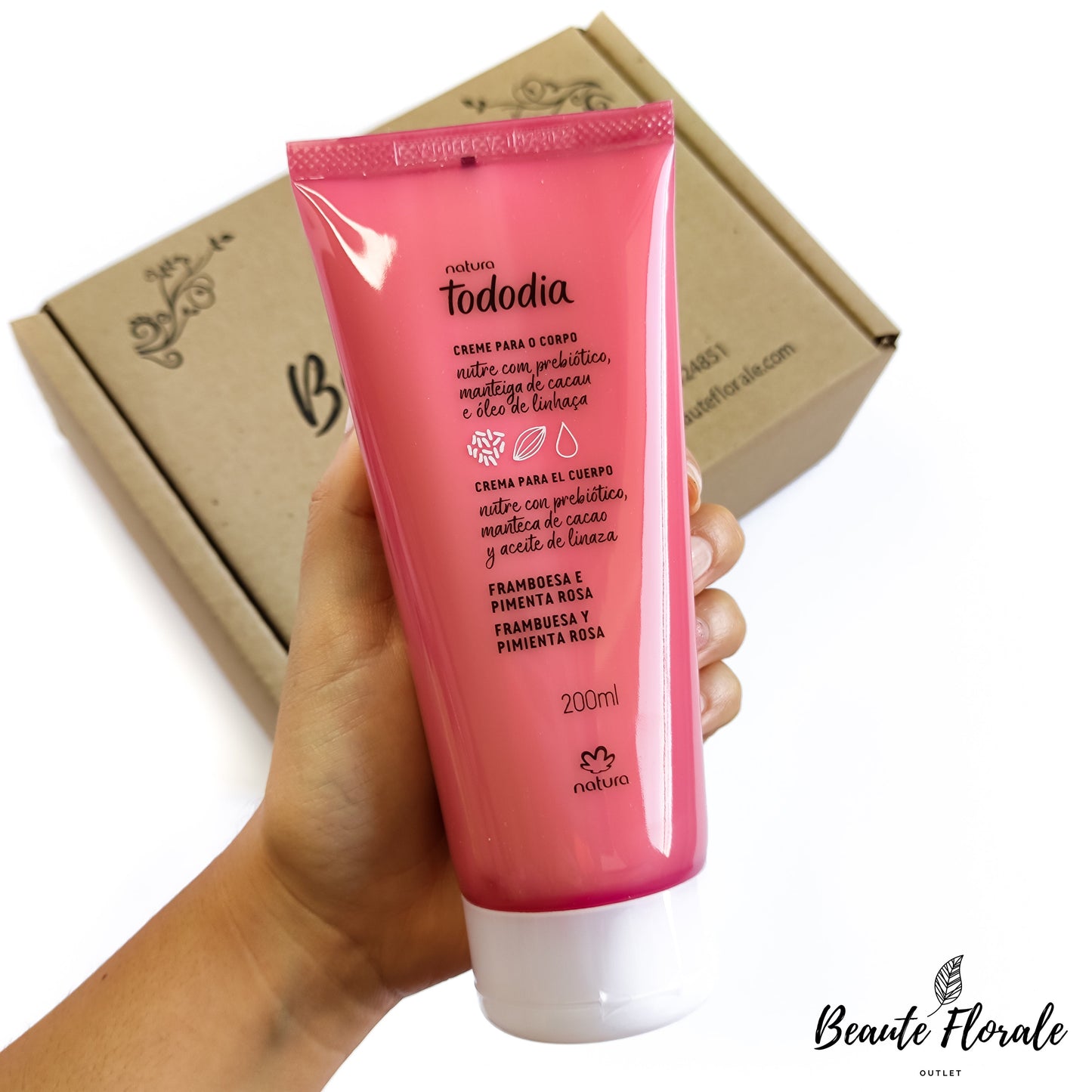 Natura Tododia Crema Nutritiva Frambuesa y Pimienta Rosa