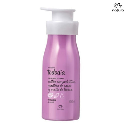 Natura Tododia Crema Nutritiva para el Cuerpo Avellana y Casis