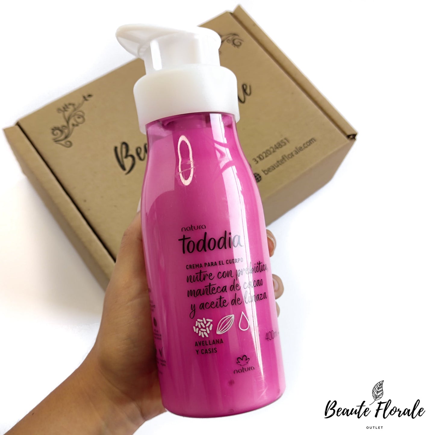 Natura Tododia Crema Nutritiva para el Cuerpo Avellana y Casis