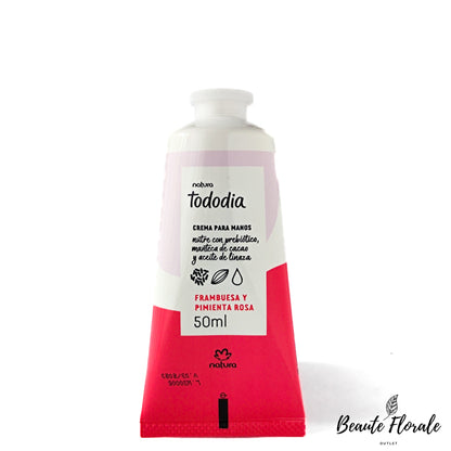 Natura Tododia Crema nutritiva para manos Frambuesa y Pimienta Rosa