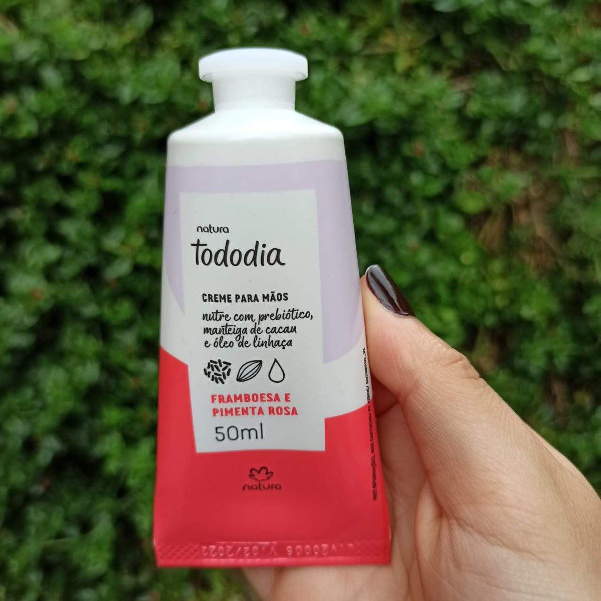 Natura Tododia Crema nutritiva para manos Frambuesa y Pimienta Rosa