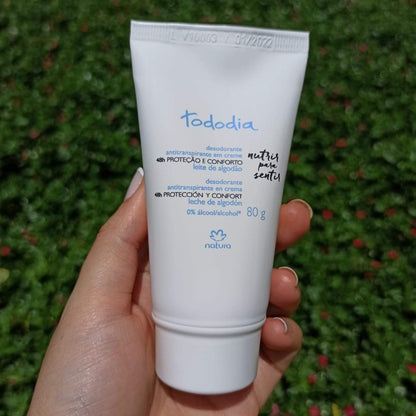 Natura Tododia Desodorante antitranspirante en crema leche de algodón
