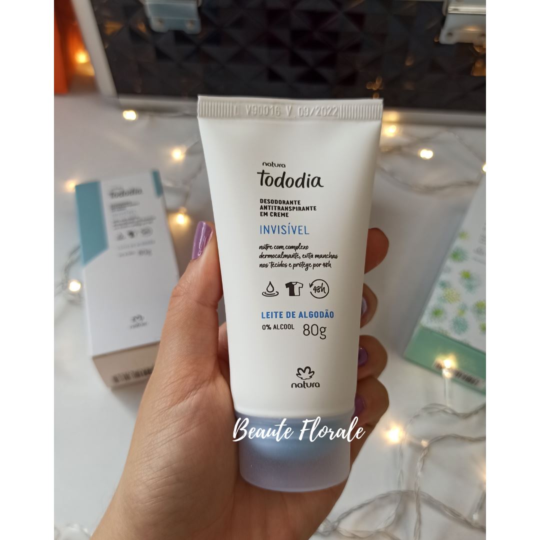 Natura Tododia Desodorante antitranspirante en crema leche de algodón