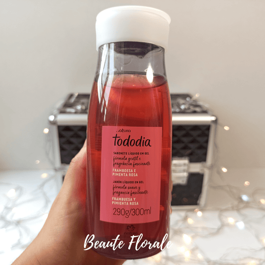 Natura Tododia Jabón líquido corporal frambuesa y pimienta rosa