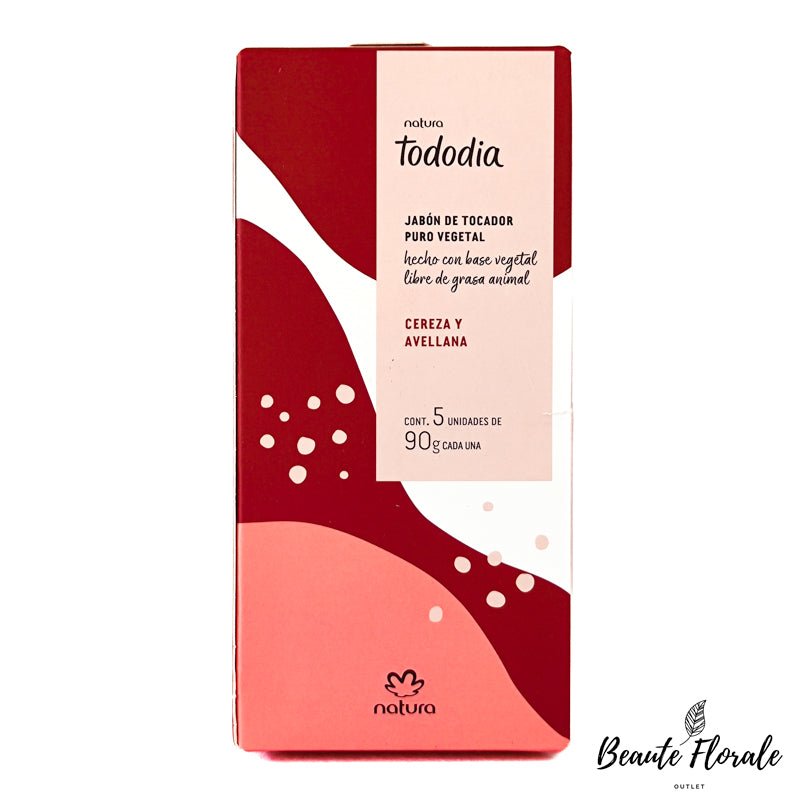 Natura Tododia Jabón puro vegetal cereza y avellana
