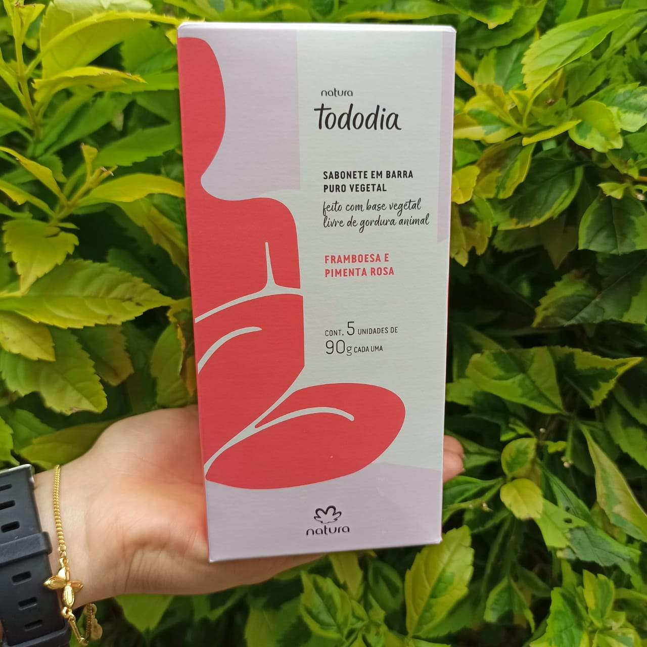 Natura Tododia Jabones en barra puro vegetal frambuesa y pimienta rosa