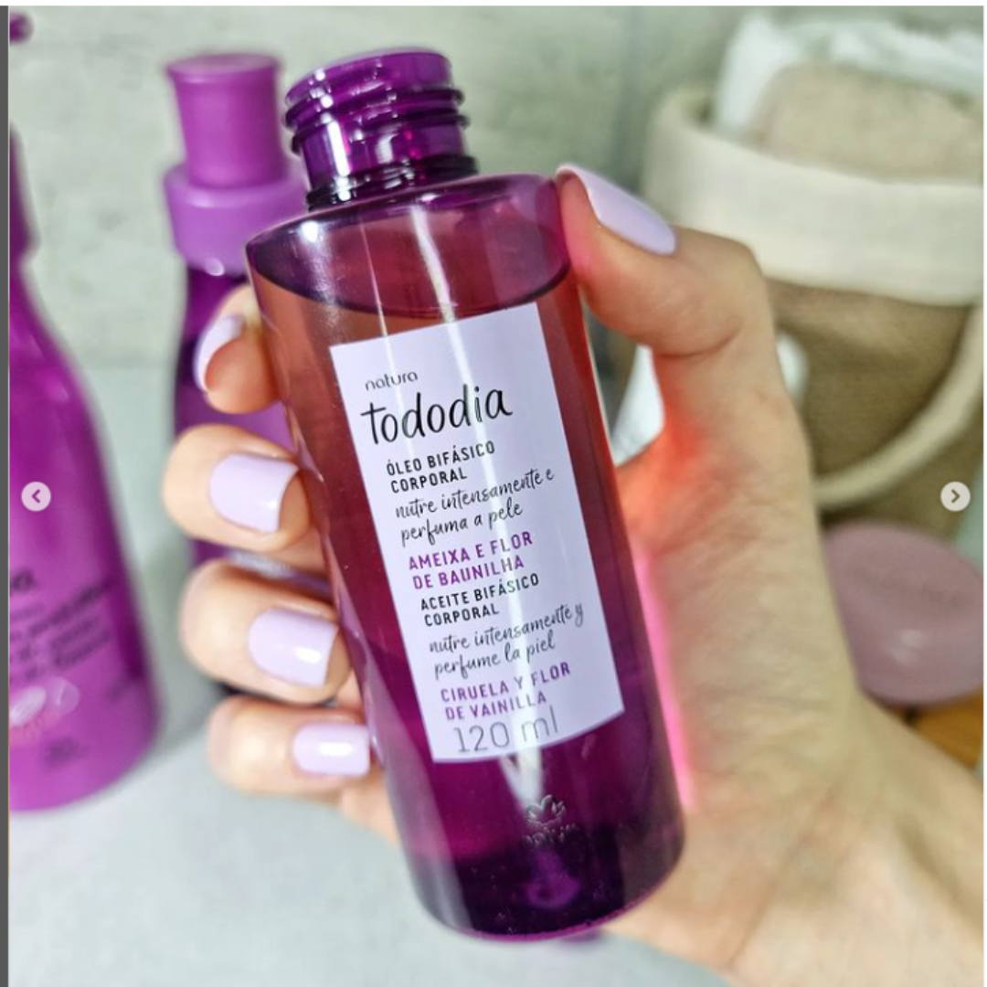 Natura Tododia Oleo Bifasico Ciruela y flor de Vainilla