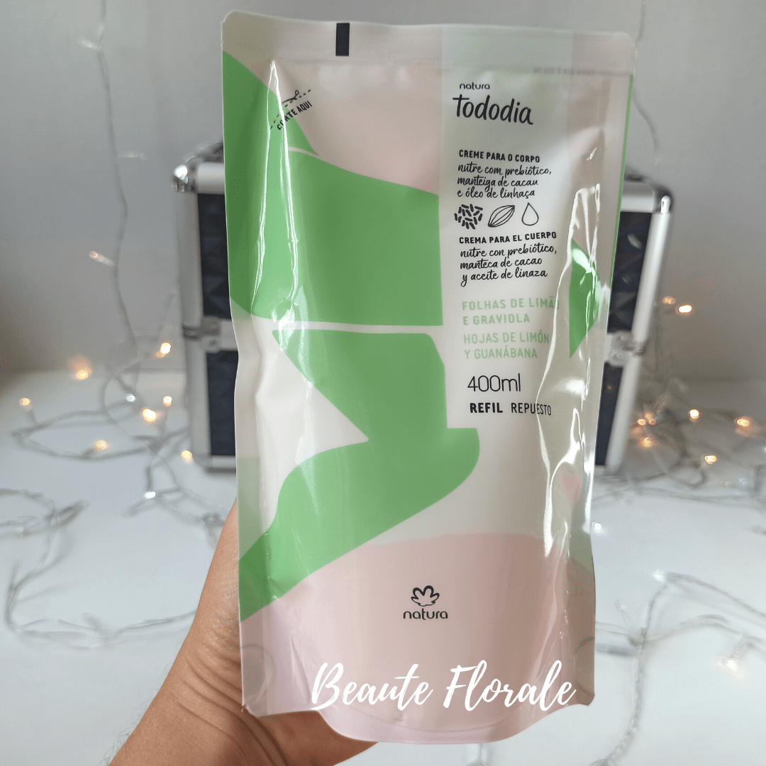 Natura Tododia Repuesto Crema nutritiva para cuerpo hojas de limón y guanábana