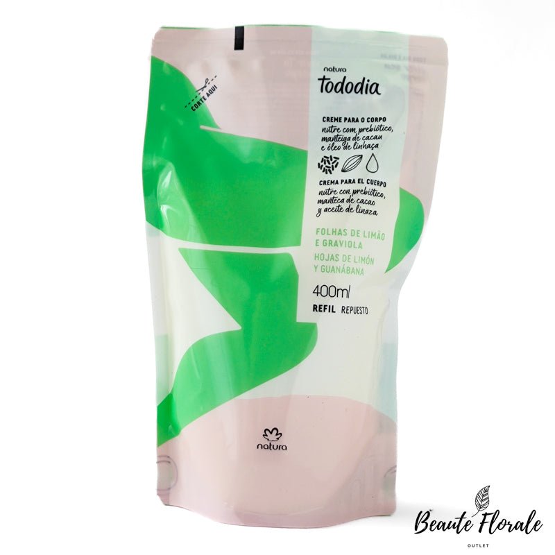 Natura Tododia Repuesto Crema nutritiva para cuerpo hojas de limón y guanábana