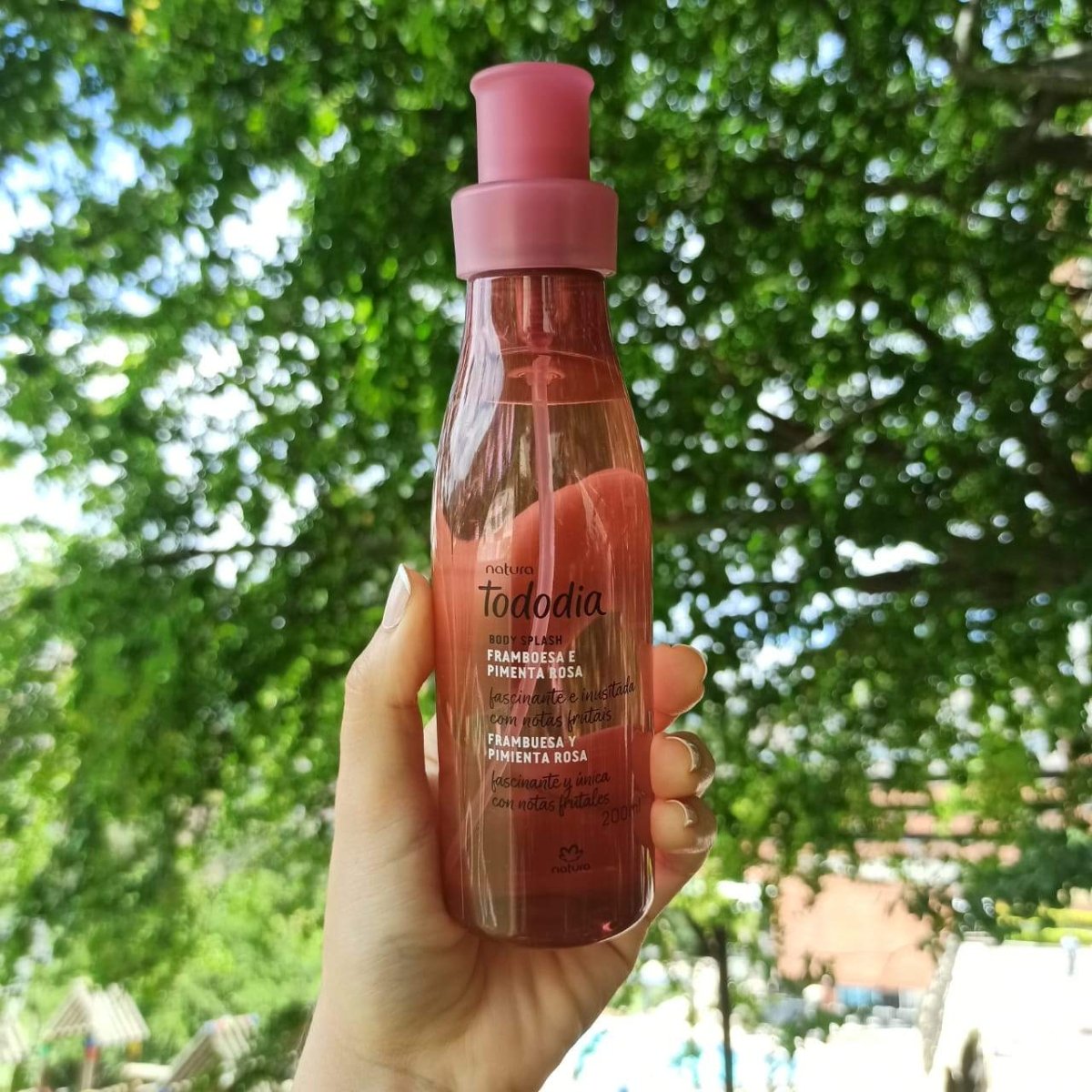 Natura Tododia Spray Corporal Perfumado Frambuesa pimienta rosa