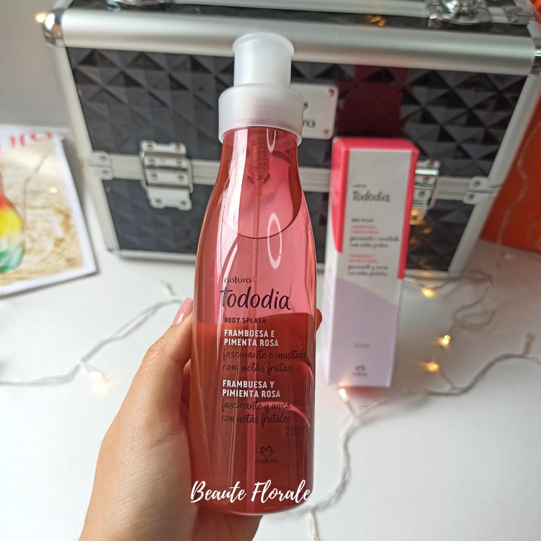 Natura Tododia Spray Corporal Perfumado Frambuesa pimienta rosa