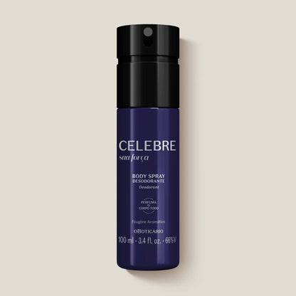 Oboticario Body Spray Masculino Sua Força Celebre