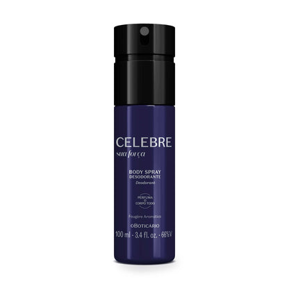 Oboticario Body Spray Masculino Sua Força Celebre