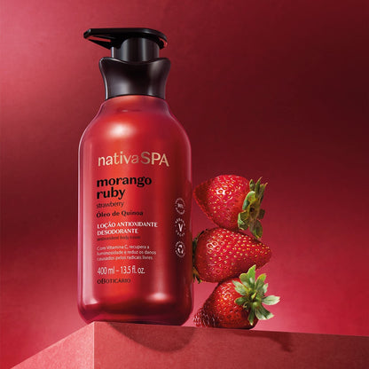 Oboticario Hidratante Corporal Morango y Ruby