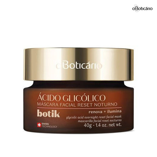 Oboticario Mascarilla facial reset nocturno con ácido glicólico
