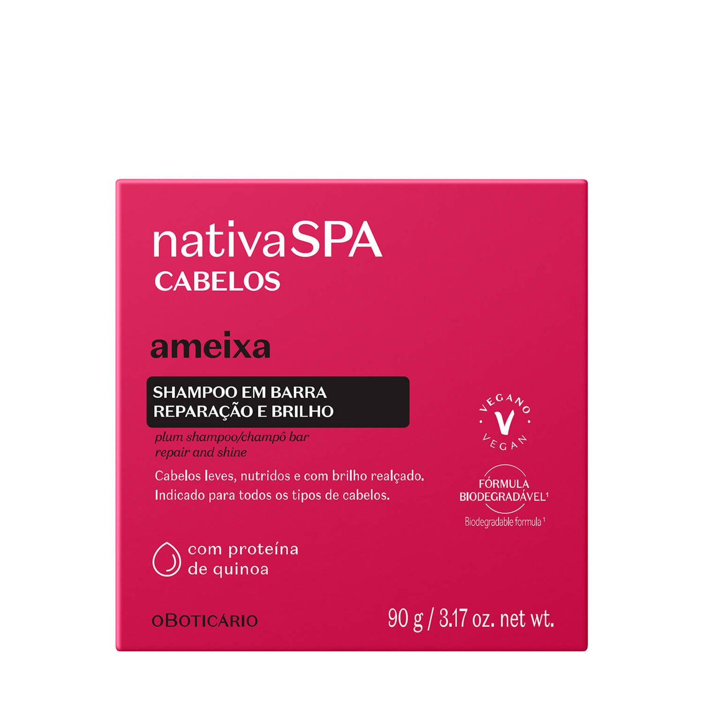 Oboticario Shampoo Solido Ameixa