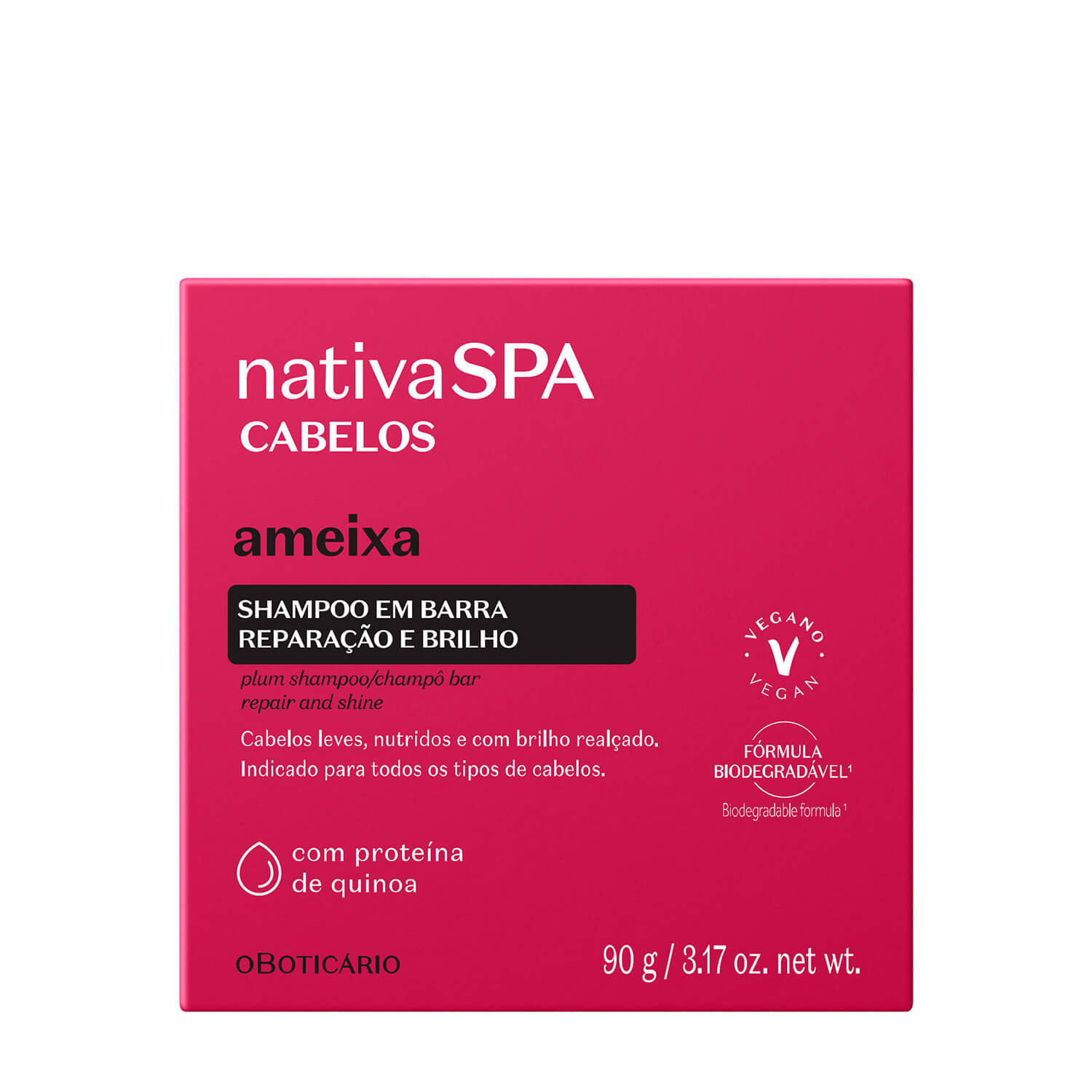 Oboticario Shampoo Solido Ameixa