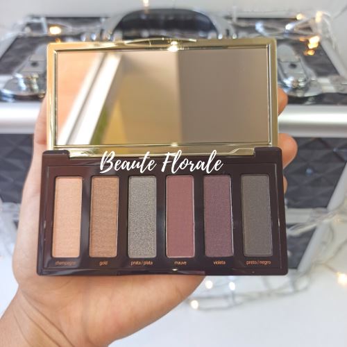 Una Paleta de sombras 6 tonos glam - Beaute Florale